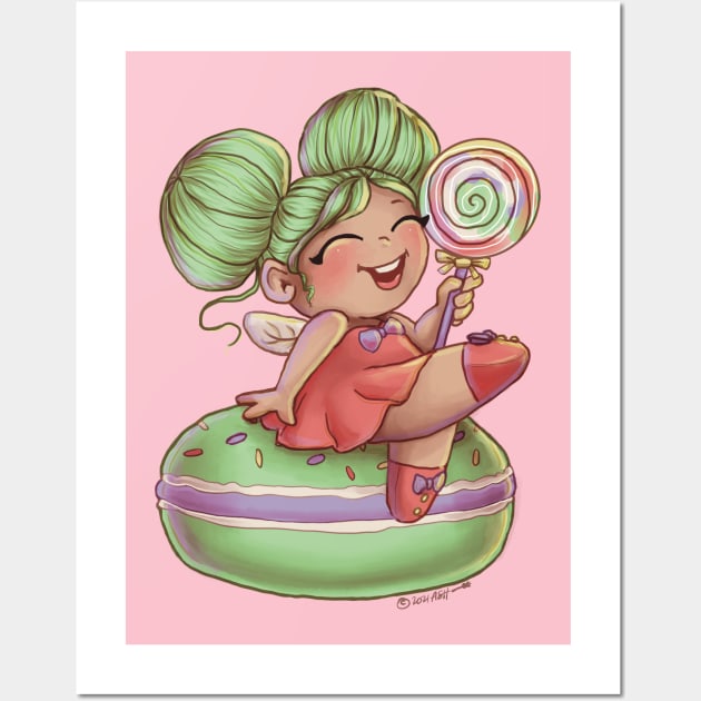 Sugar Plump Fairy Macaroon Sweet Treat Wall Art by thewickedmrshicks